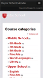 Mobile Screenshot of moodle.baylorschool.org